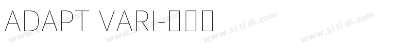 ADAPT VARI字体转换